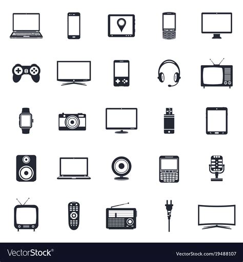 electronic devices clipart|Electronic Devices Icons Vector Images .